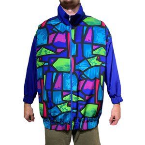 Insane Vintage 90s Colorful Windbreaker